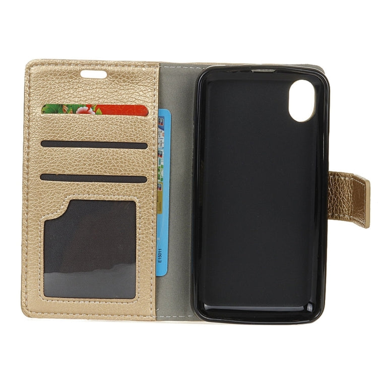 For Wiko SUNNY MAX Litchi Texture Horizontal Flip Leather Case with Holder & Card Slots & Wallet & Photo Frame