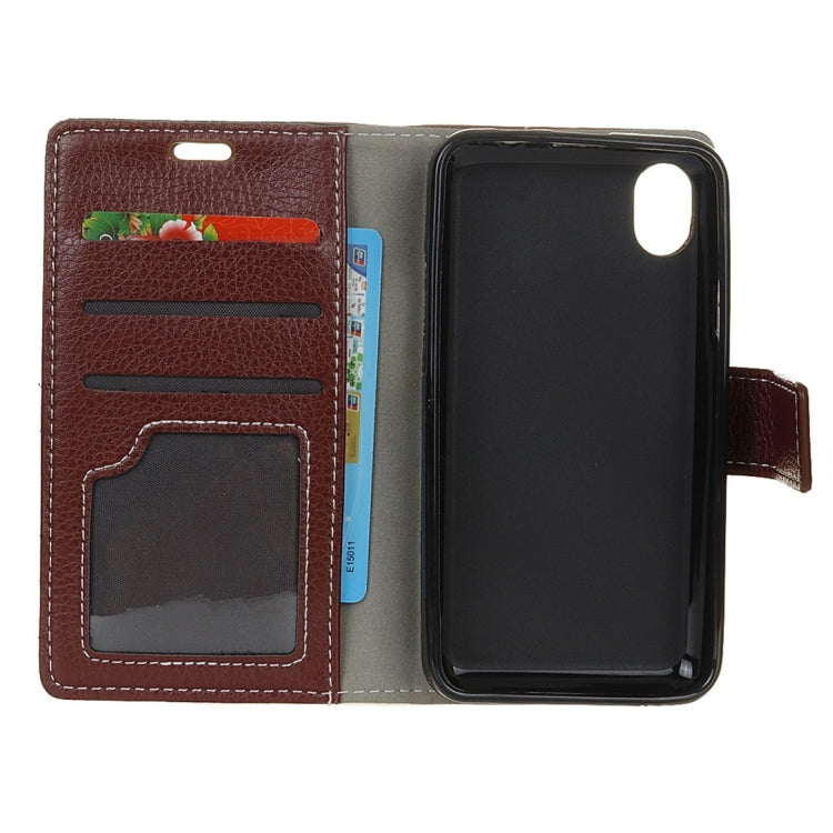 For Wiko SUNNY MAX Litchi Texture Horizontal Flip Leather Case with Holder & Card Slots & Wallet & Photo Frame