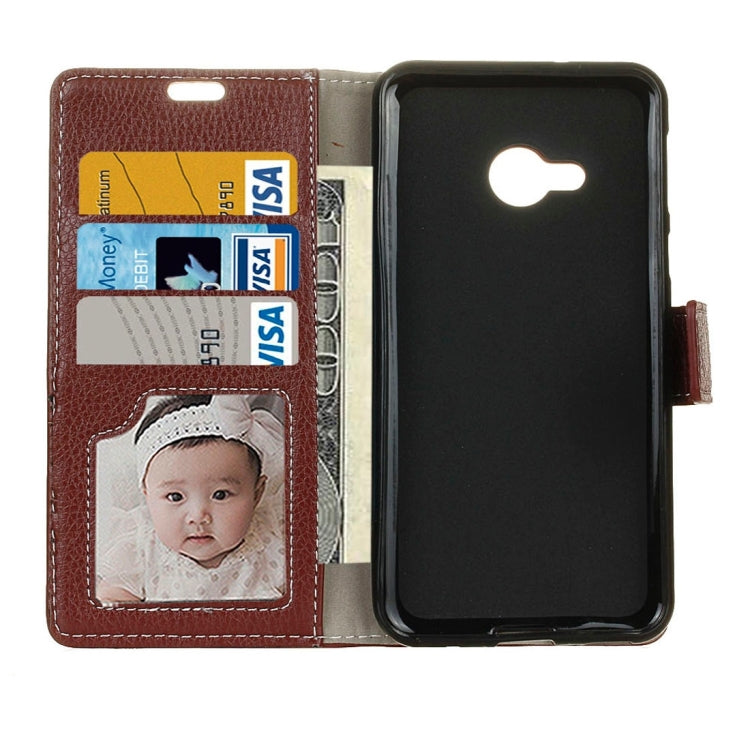 For HTC U Play Litchi Texture Horizontal Flip Leather Case with Holder & Card Slots & Wallet & Photo Frame