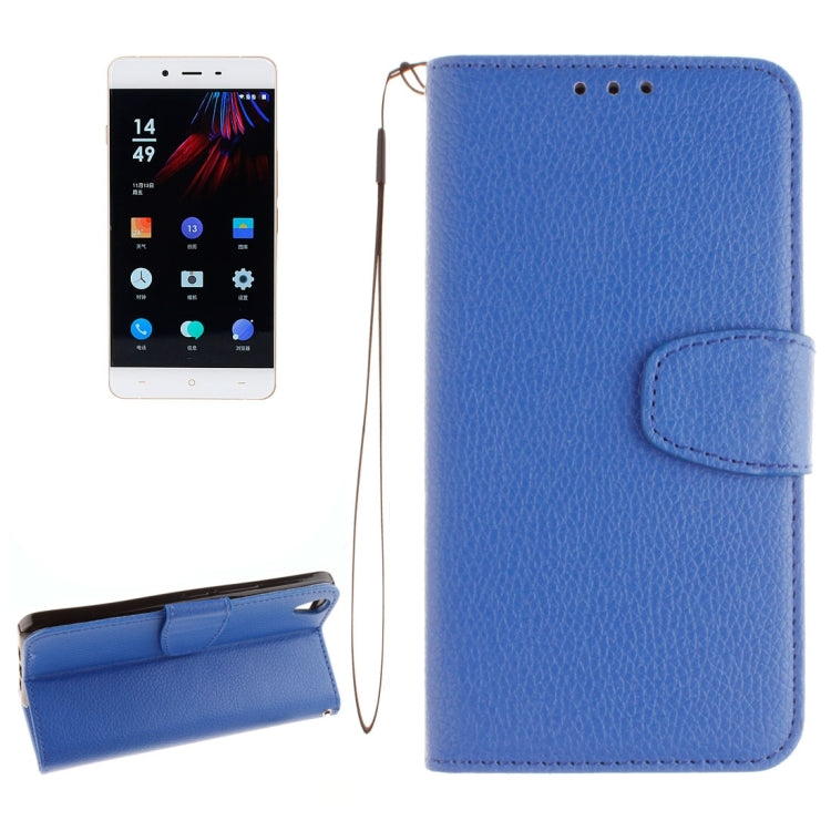 For OnePlus X Litchi Texture Horizontal Flip PU Leather Case with Holder & Card Slots & Wallet & Photo Frame & Lanyard