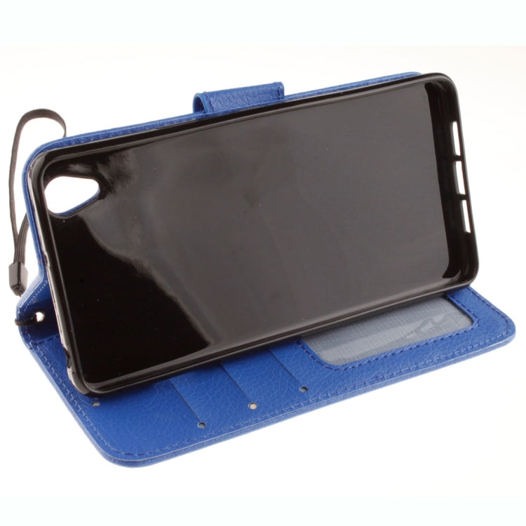 For OnePlus X Litchi Texture Horizontal Flip PU Leather Case with Holder & Card Slots & Wallet & Photo Frame & Lanyard