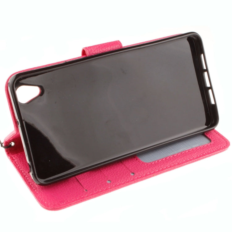 For OnePlus X Litchi Texture Horizontal Flip PU Leather Case with Holder & Card Slots & Wallet & Photo Frame & Lanyard