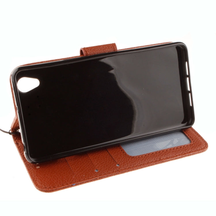 For OnePlus X Litchi Texture Horizontal Flip PU Leather Case with Holder & Card Slots & Wallet & Photo Frame & Lanyard