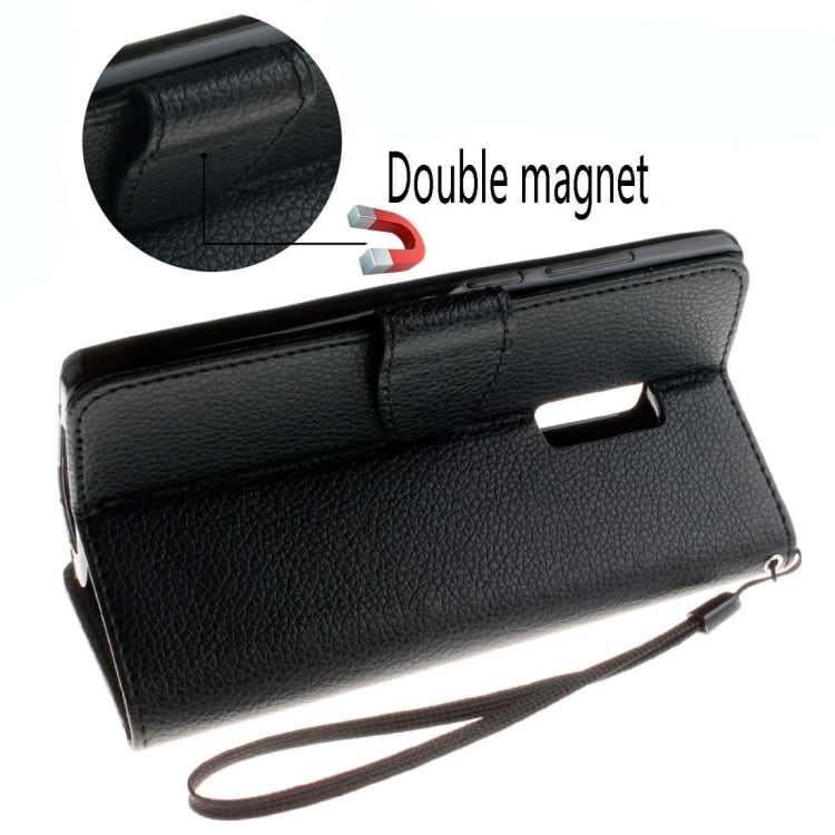 For OnePuls Two Litchi Texture Horizontal Flip PU Leather Case with Holder & Card Slots & Wallet & Photo Frame & Lanyard