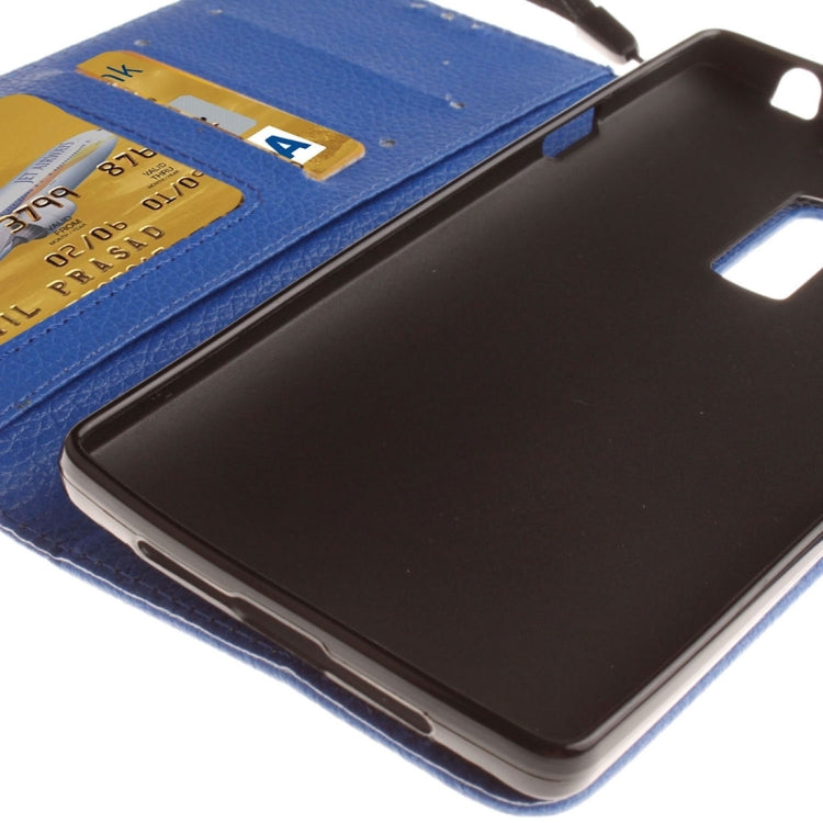 For OnePuls Two Litchi Texture Horizontal Flip PU Leather Case with Holder & Card Slots & Wallet & Photo Frame & Lanyard