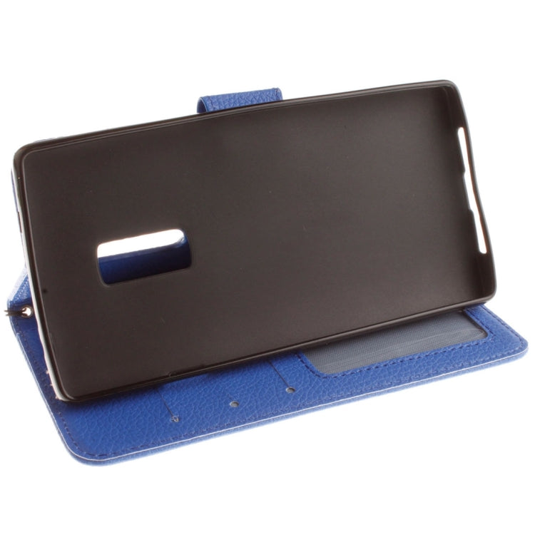 For OnePuls Two Litchi Texture Horizontal Flip PU Leather Case with Holder & Card Slots & Wallet & Photo Frame & Lanyard