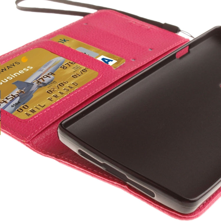 For OnePuls Two Litchi Texture Horizontal Flip PU Leather Case with Holder & Card Slots & Wallet & Photo Frame & Lanyard