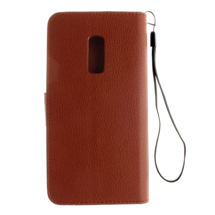 For OnePuls Two Litchi Texture Horizontal Flip PU Leather Case with Holder & Card Slots & Wallet & Photo Frame & Lanyard