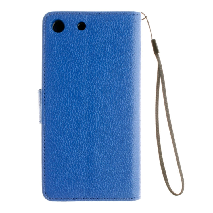 For Sony Xperia M5 LItchi Texture Horizontal Flip PU Leather Case with Holder & Card Slots & Wallet & Photo Frame & Lanyard