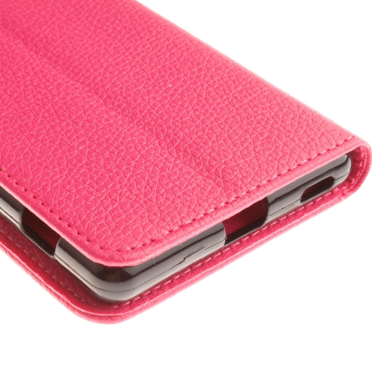 For Sony Xperia M5 LItchi Texture Horizontal Flip PU Leather Case with Holder & Card Slots & Wallet & Photo Frame & Lanyard
