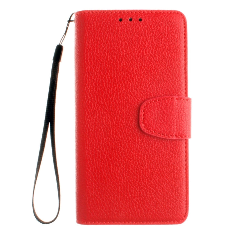 For Sony Xperia M5 LItchi Texture Horizontal Flip PU Leather Case with Holder & Card Slots & Wallet & Photo Frame & Lanyard