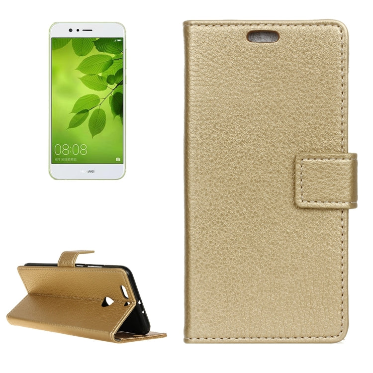 For Huawei Nova 2 Plus Litchi Texture Horizontal Flip Leather Case with Holder & Card Slots & Wallet & Photo Frame