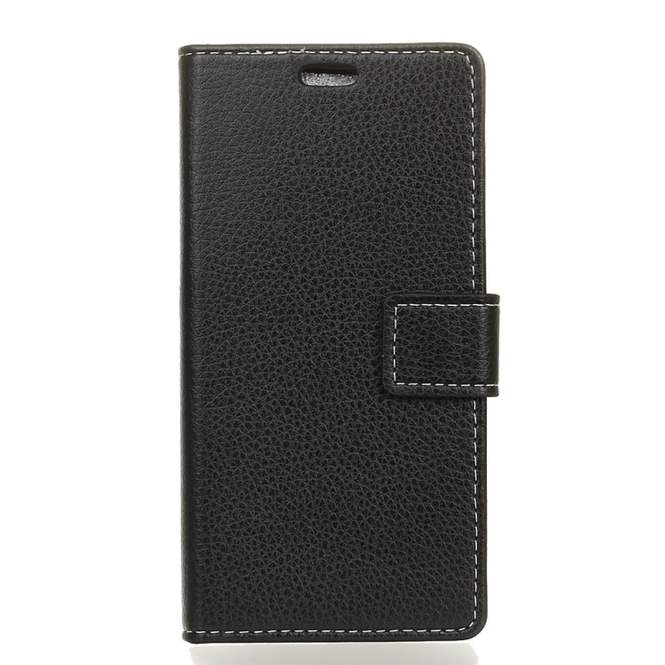 For Vodafone Smart V8 Litchi Texture Horizontal Flip Leather Case with Holder & Card Slots & Wallet & Photo Frame