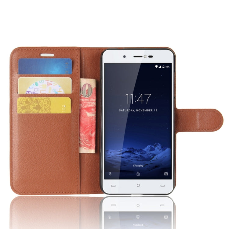 For CUBOT Note Plus Litchi Texture Horizontal Flip Leather Case with Holder & Card Slots & Wallet
