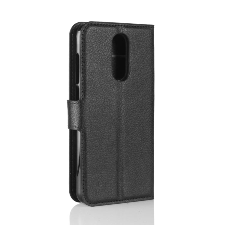 For CUBOT R9 Litchi Texture Horizontal Flip Leather Case with Holder & Card Slots & Wallet