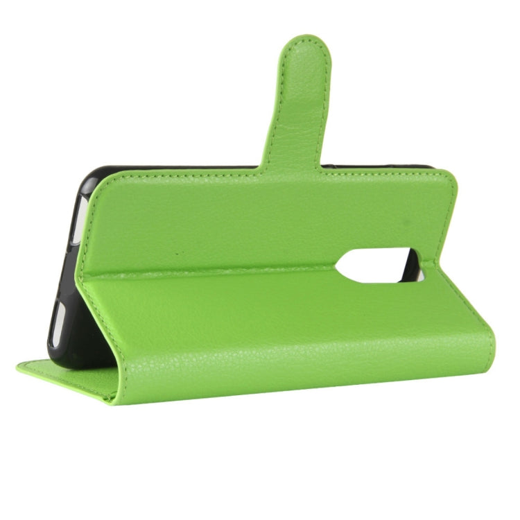 For CUBOT R9 Litchi Texture Horizontal Flip Leather Case with Holder & Card Slots & Wallet