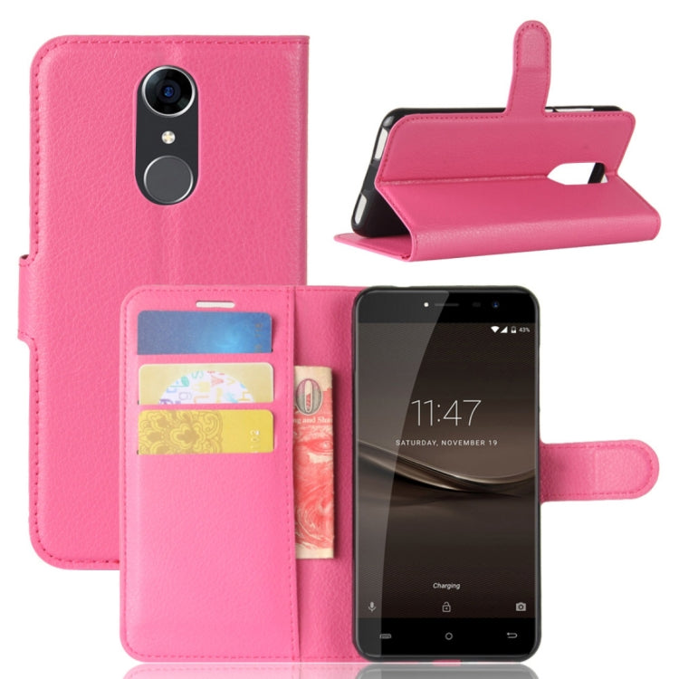 For CUBOT R9 Litchi Texture Horizontal Flip Leather Case with Holder & Card Slots & Wallet