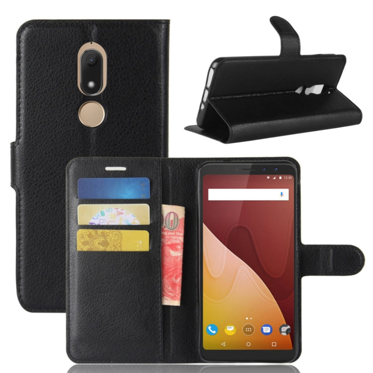Litchi Texture Horizontal Flip Leather Case for Wiko VIEW PRIME, with Holder & Card Slots & Wallet