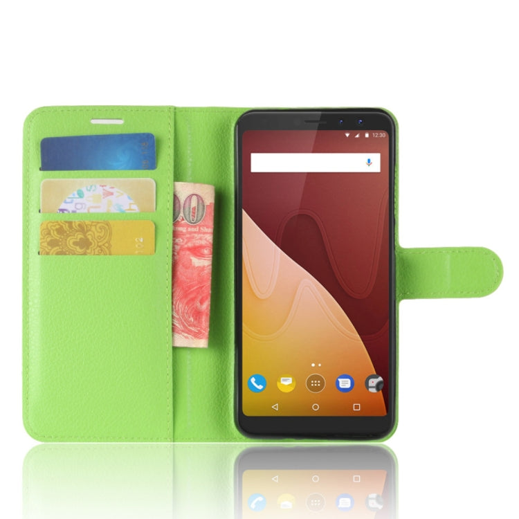 Litchi Texture Horizontal Flip Leather Case for Wiko VIEW PRIME, with Holder & Card Slots & Wallet