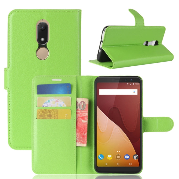 Litchi Texture Horizontal Flip Leather Case for Wiko VIEW PRIME, with Holder & Card Slots & Wallet