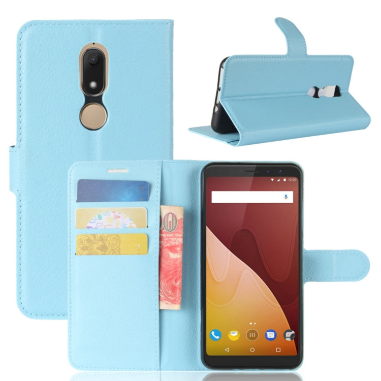 Litchi Texture Horizontal Flip Leather Case for Wiko VIEW PRIME, with Holder & Card Slots & Wallet