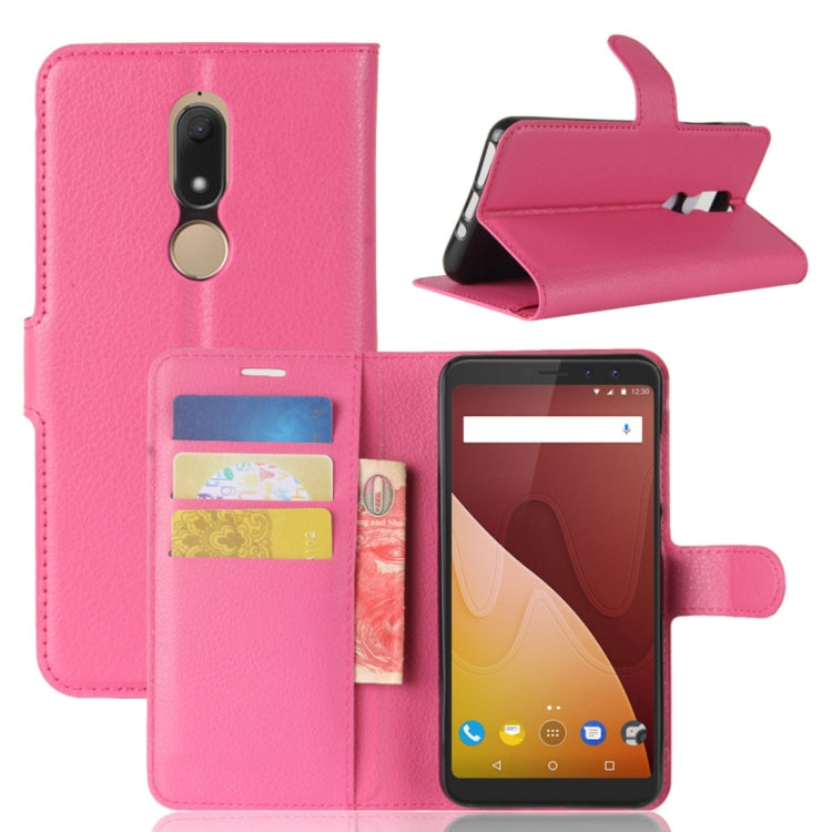 Litchi Texture Horizontal Flip Leather Case for Wiko VIEW PRIME, with Holder & Card Slots & Wallet