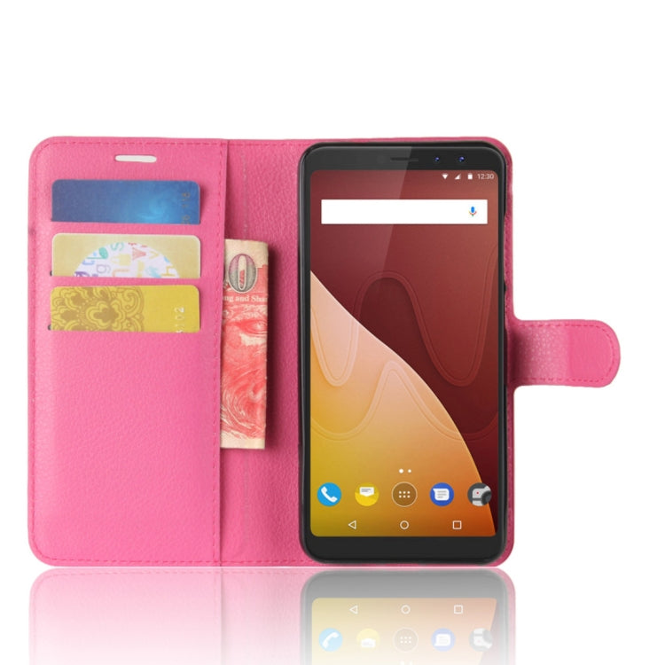Litchi Texture Horizontal Flip Leather Case for Wiko VIEW PRIME, with Holder & Card Slots & Wallet