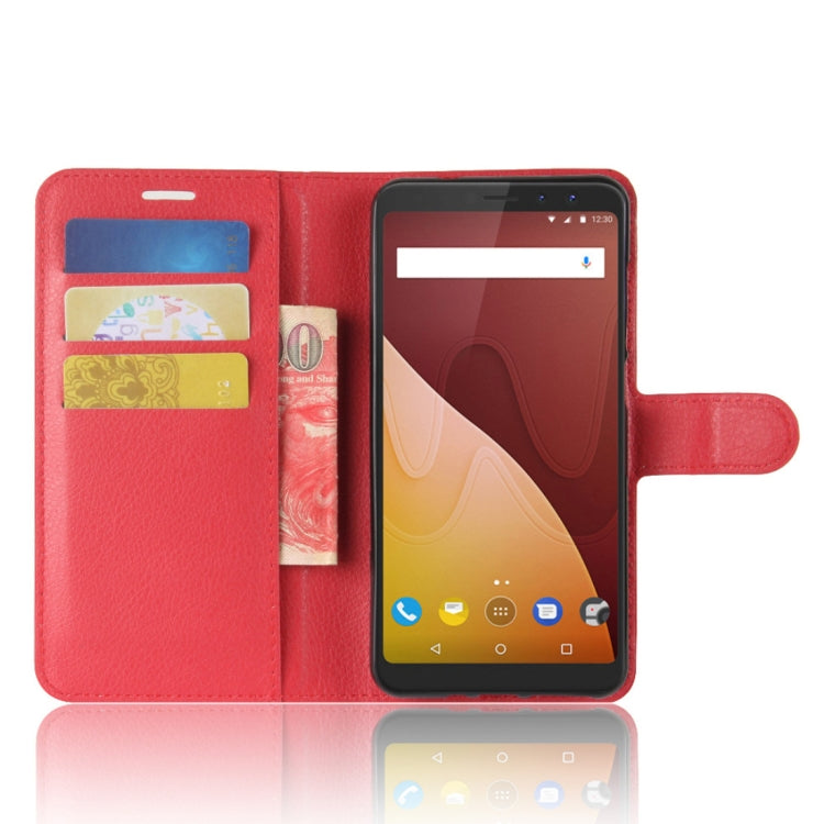 Litchi Texture Horizontal Flip Leather Case for Wiko VIEW PRIME, with Holder & Card Slots & Wallet