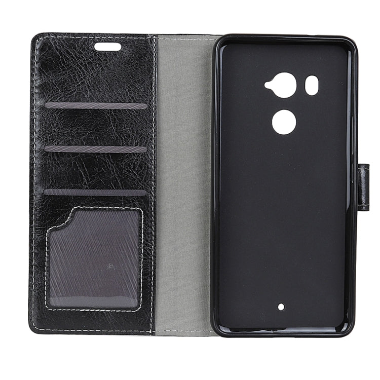 For HTC U11 Plus Retro Crazy Horse Texture Horizontal Flip Leather Case with Card Slots & Holder & Wallet & Photo Frame