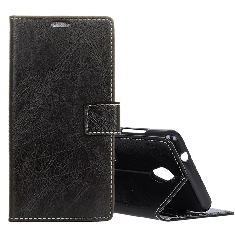 Wiko TOMMY 2 Plus Retro Crazy Horse Texture Horizontal Flip Leather Case with Holder & Card Slots & Wallet & Photo Frame