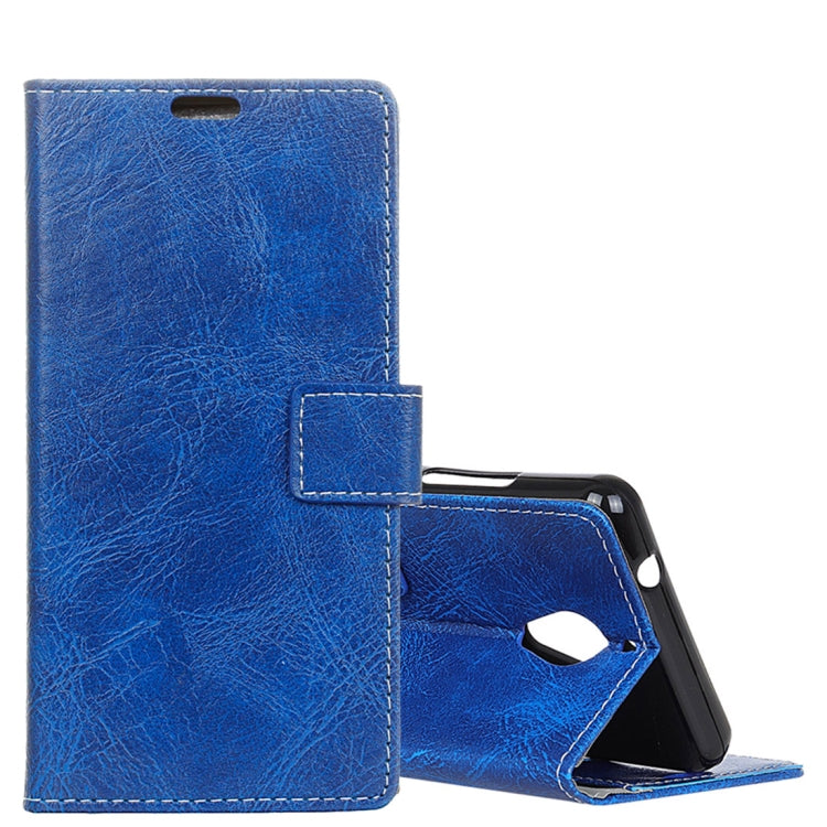 Wiko TOMMY 2 Plus Retro Crazy Horse Texture Horizontal Flip Leather Case with Holder & Card Slots & Wallet & Photo Frame