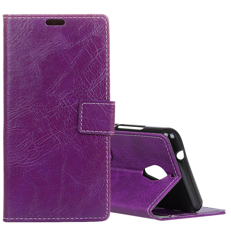 Wiko TOMMY 2 Plus Retro Crazy Horse Texture Horizontal Flip Leather Case with Holder & Card Slots & Wallet & Photo Frame