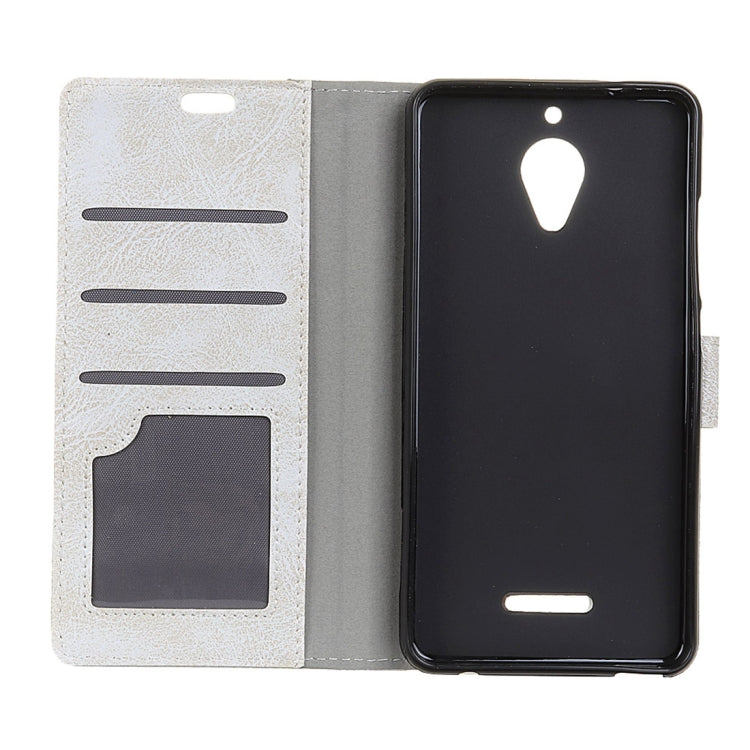 Wiko TOMMY 2 Plus Retro Crazy Horse Texture Horizontal Flip Leather Case with Holder & Card Slots & Wallet & Photo Frame