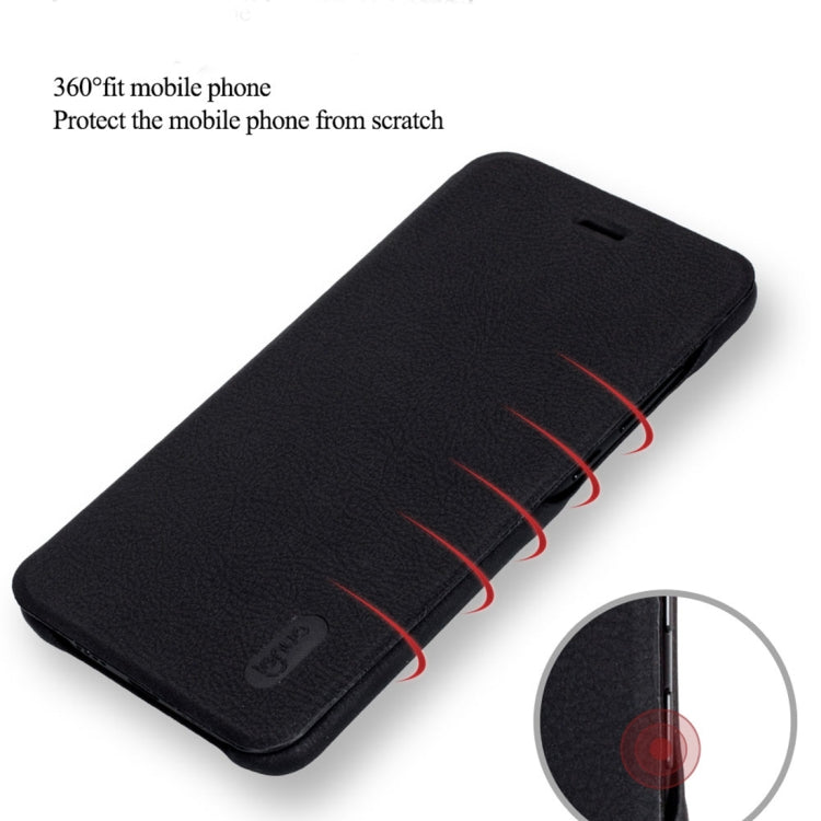 Lenuo for Xiaomi Mi Note 3 PU+PC Litchi Texture Horizontal Flip Leather Case Cover with Card Slot