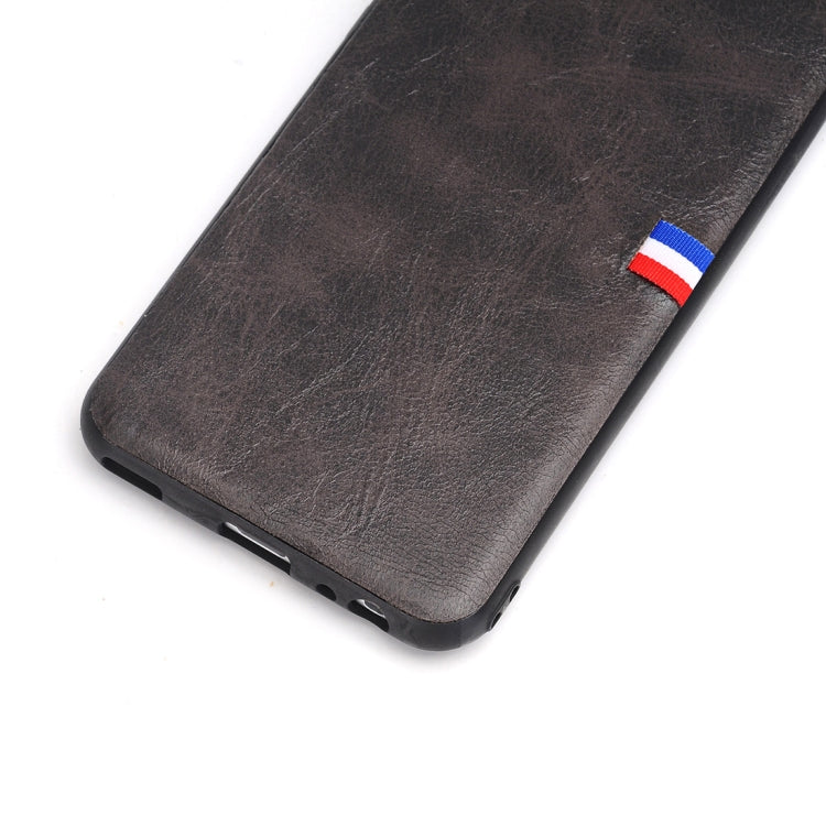 For Huawei P10 Plus PU Leather Crazy Horse Texture Flag Detail Protective Back Case