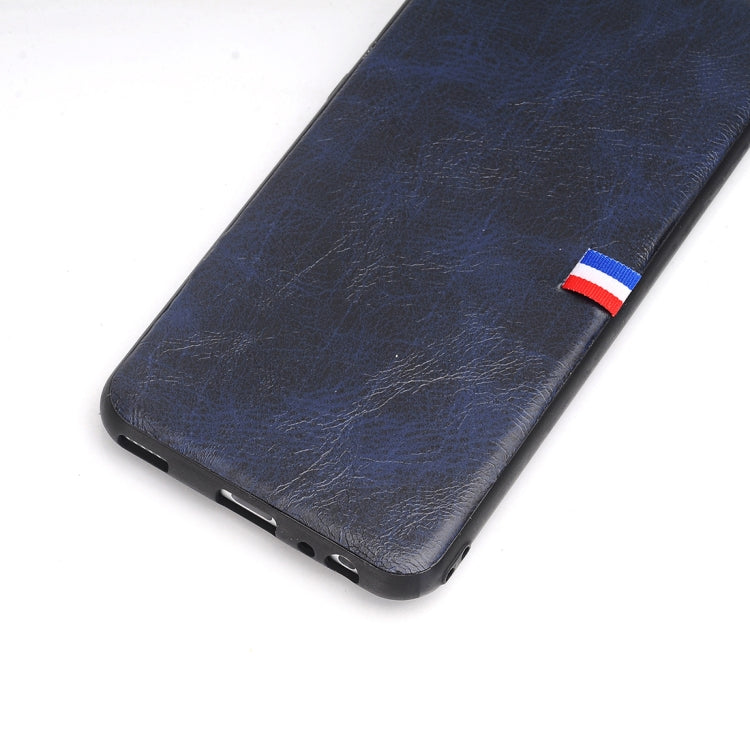 For Huawei P10 Plus PU Leather Crazy Horse Texture Flag Detail Protective Back Case