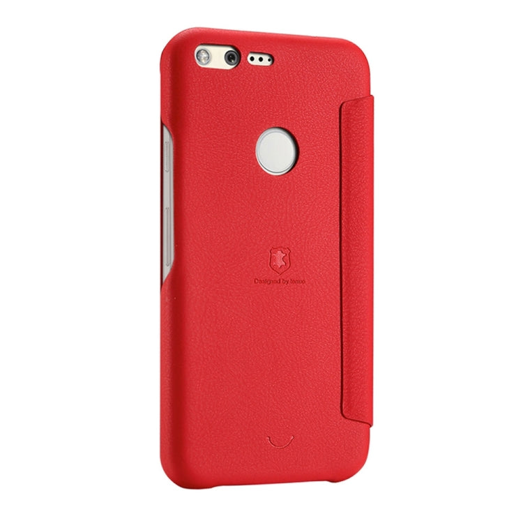 Lenuo for Google Pixel PU+PC Litchi Texture Horizontal Flip Leather Case with