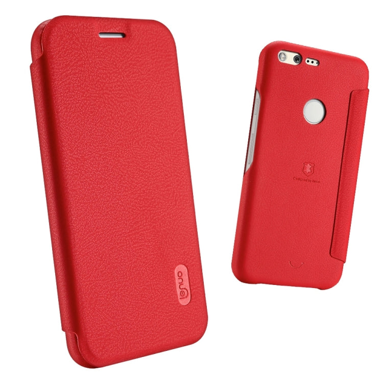 Lenuo for Google Pixel PU+PC Litchi Texture Horizontal Flip Leather Case with