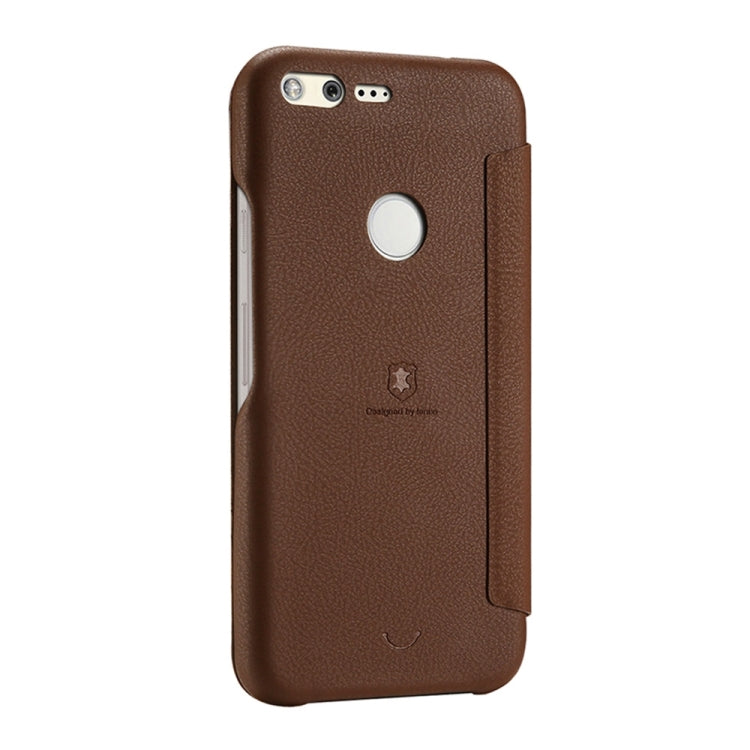 Lenuo for Google Pixel PU+PC Litchi Texture Horizontal Flip Leather Case with