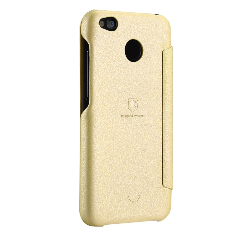 Lenuo for Xiaomi Redmi 4X PU+PC Litchi Texture Horizontal Flip Leather Case with Card Slots