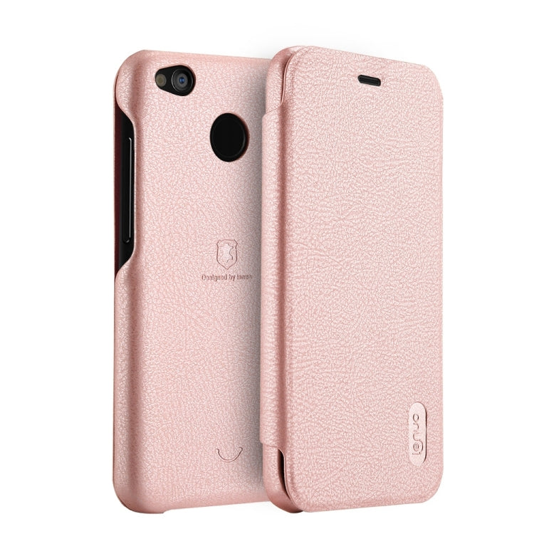 Lenuo for Xiaomi Redmi 4X PU+PC Litchi Texture Horizontal Flip Leather Case with Card Slots