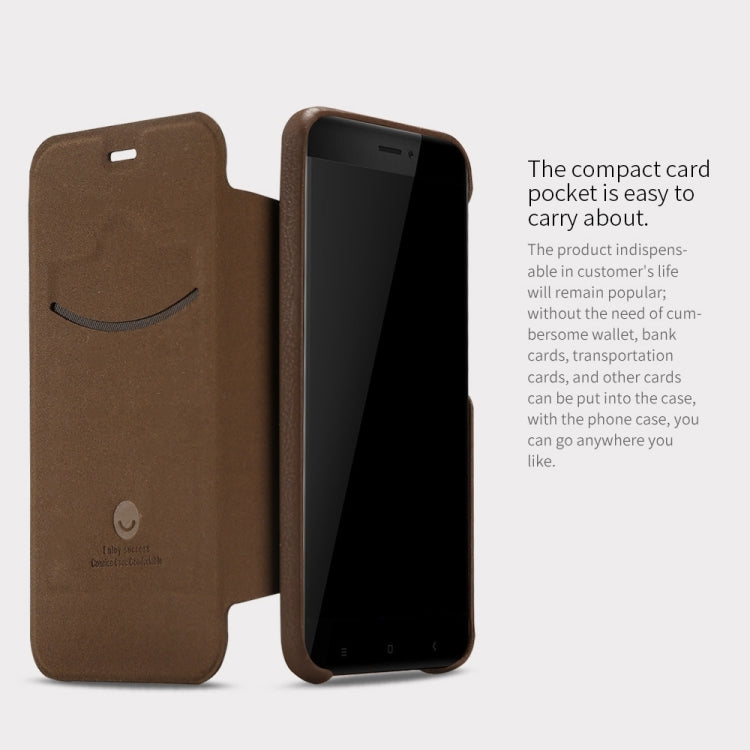 Lenuo for Xiaomi Redmi 4X PU+PC Litchi Texture Horizontal Flip Leather Case with Card Slots