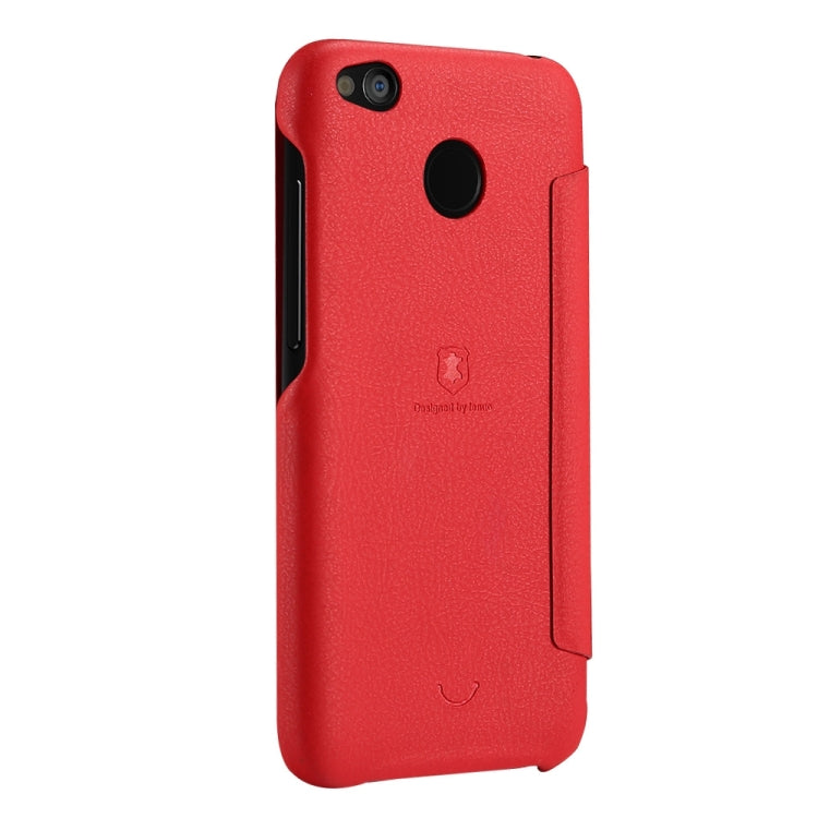 Lenuo for Xiaomi Redmi 4X PU+PC Litchi Texture Horizontal Flip Leather Case with Card Slots