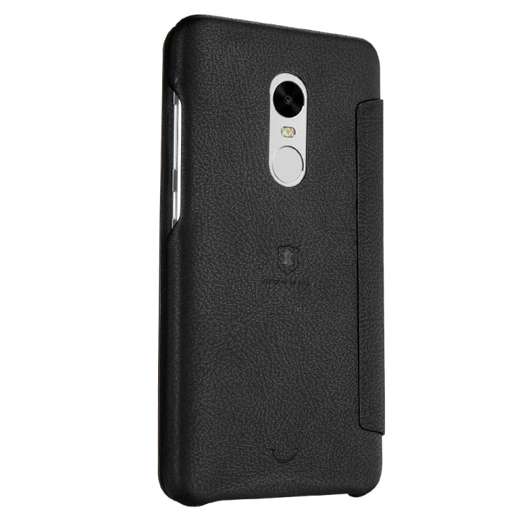 Lenuo for Xiaomi Redmi Note 4 PU+PC Litchi Texture Horizontal Flip Leather Case with Card Slots