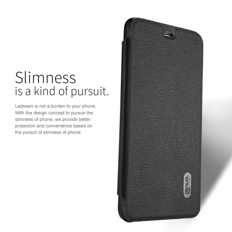 Lenuo for Xiaomi Redmi Note 4 PU+PC Litchi Texture Horizontal Flip Leather Case with Card Slots