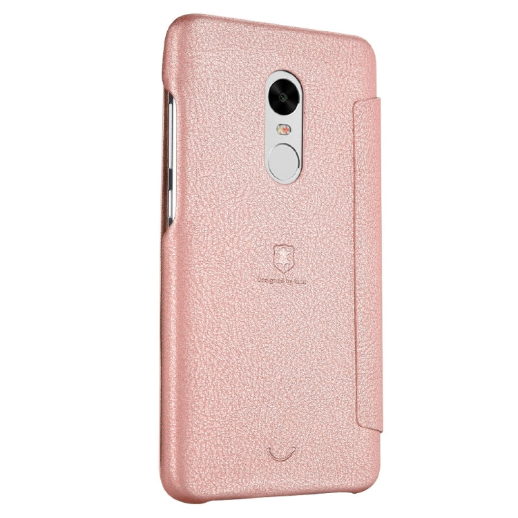 Lenuo for Xiaomi Redmi Note 4 PU+PC Litchi Texture Horizontal Flip Leather Case with Card Slots