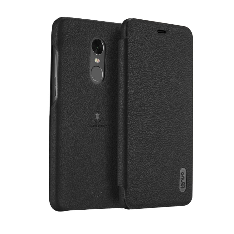 Lenuo for Xiaomi Redmi Note 4X PU+PC Litchi Texture Horizontal Flip Leather Case with Card Slots