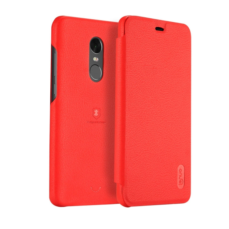 Lenuo for Xiaomi Redmi Note 4X PU+PC Litchi Texture Horizontal Flip Leather Case with Card Slots