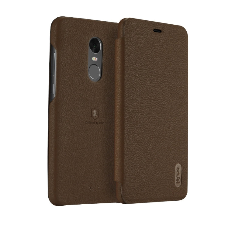 Lenuo for Xiaomi Redmi Note 4X PU+PC Litchi Texture Horizontal Flip Leather Case with Card Slots