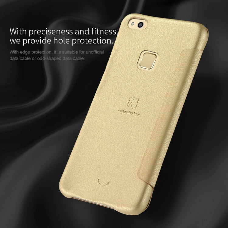 Lenuo for Huawei P10 Lite PU+PC Litchi Texture Horizontal Flip Leather Case with Card Slots